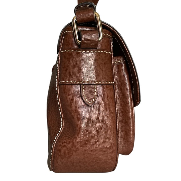 Dooney & Bourke Saffiano Leather Small Safari Crossbody Bag with Defect 0147 - Picture 6 of 13